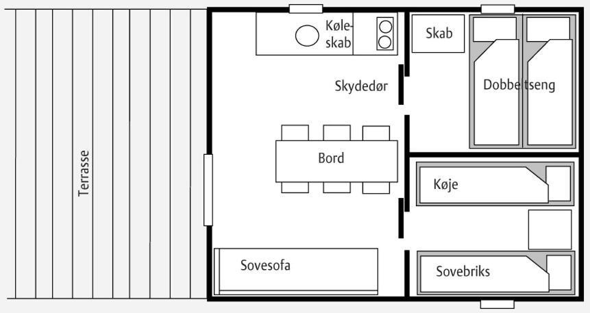 Ostersoparken Camping Hotel Gedser Bilik gambar